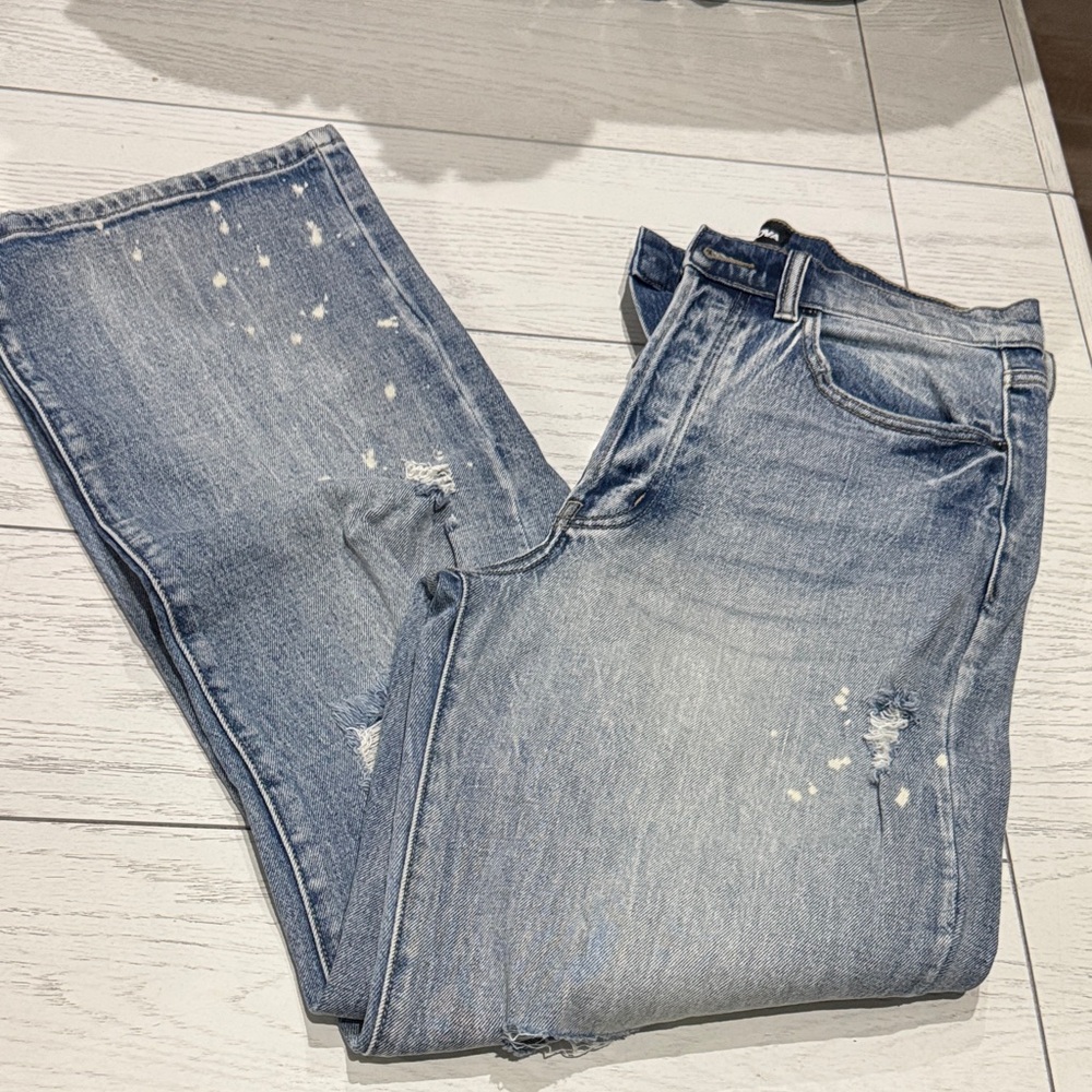 Fashion Nova Distressed Blue Jeans